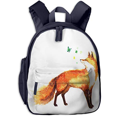 Mochilas Infantiles  Bolsa Niño Bebe Guarderia Escolar con Mariposa Zorro para Niños