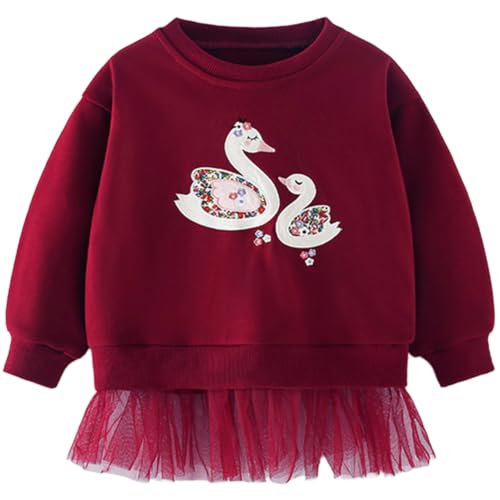 Image of Hongshilian Unisex Kids Cute Cartoon Cotton Sweater Shirt