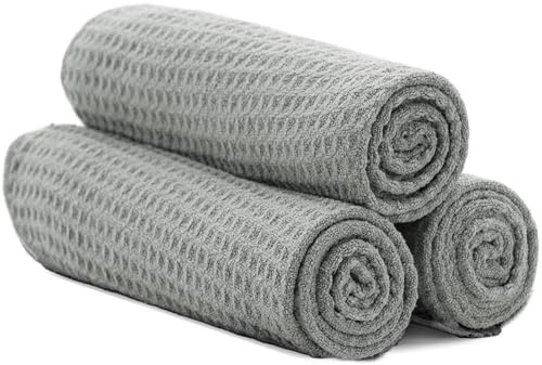 S&T INC. Microfiber Gym Towels, Yoga Towel for Home and Gym Bag, 16 Inch x 27 Inch, 3 Pack