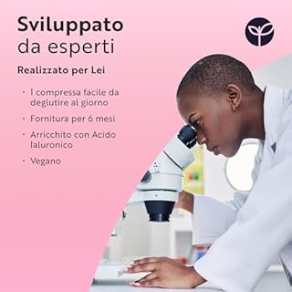 Nutravita Multivitaminico e Multiminerale Donna - 24 vitamine e minerali attivi essenziali tra cui biotina e acido ialuronico - 180 compresse vegane - Senza riempitivi o leganti sintetici
