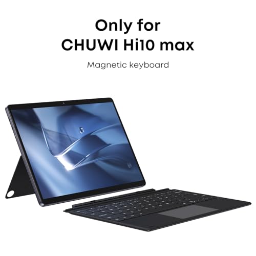 Image of CHUWI Hi10 Max Tablet Keyboard, Backlit Keyboard, 2 in 1 Magnetic Suction Keyboards, Original Wireless Magnetic Keyboards, Lightweight (Not Suitable for Hi10 X2)