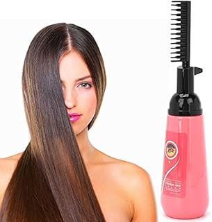 Hair Straight Cream with Comb Clip-Free Pull-Free No Styling Required Professional Smoothing Softening Hair Straightening Cream 150ml