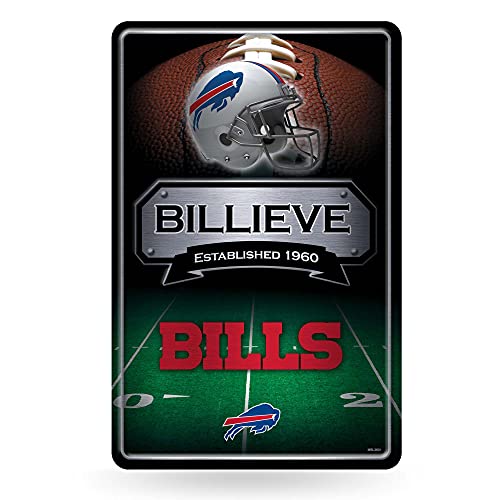 Rico Industries NFL Football Buffalo Bills 11" x 17" Metal Home Décor Sign