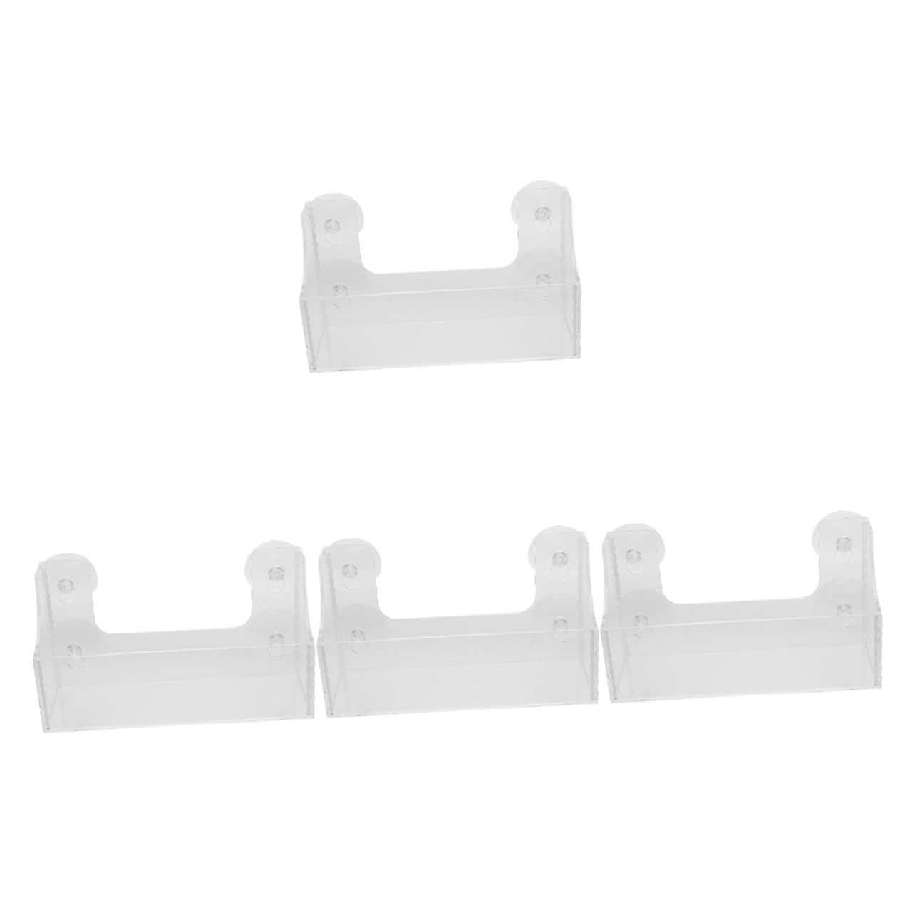 MAGICLULU 4 Piezas Portavasos para Bebidas Puede Estante Apilador De Latas De Nevera Estante De Bebidas del Refrigerador Apilador De Botellas Frigorífico Especiero Acrílico Transparent