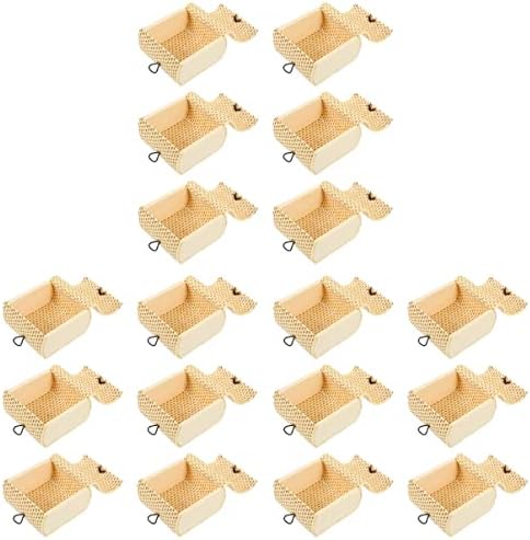 HANABASS 12 Pcs Treasure Chests Mini Cane Treasure Chests Wooden Treasure Chest Mini Pirate Treasure Boxes Wood Trinket Jewelry