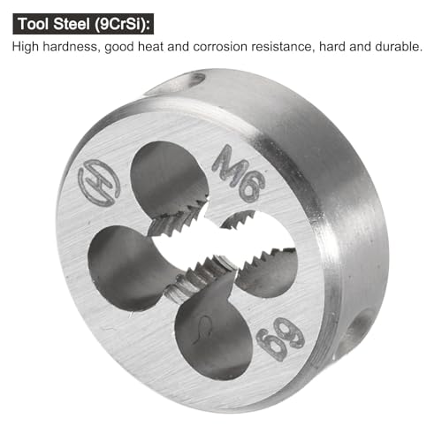 Troqueles métricos de rosca izquierda M3-M8 uxcell para uso general 5