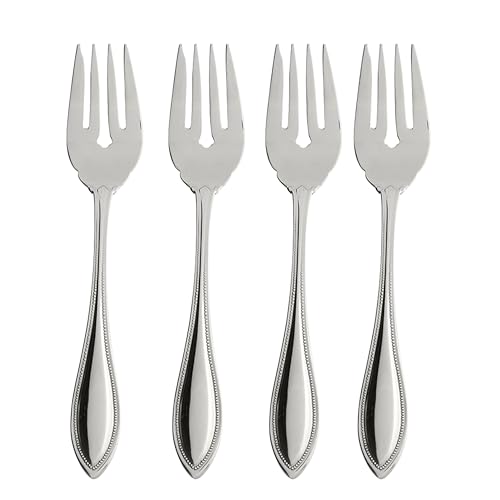 Oneida American Harmony Everyday Flatware Salad Forks, Set of 4