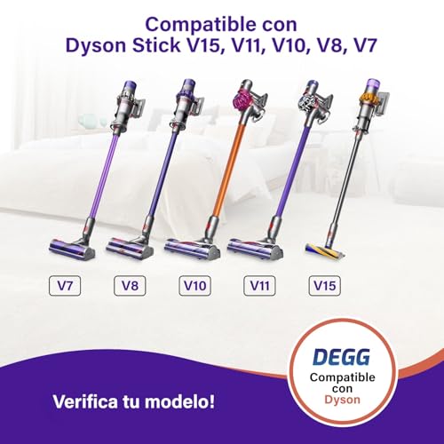 Miniatura 7 de Degg Tube Télescopique, Compatible Avec Aspiradora Dyson V7, V8, V10, V11 Y V15, Tubo Telescópico 32mm, Tubo De Extensión, Tubo De Aspiradora, Accesorios Para Aspiradora - Color: Morado
