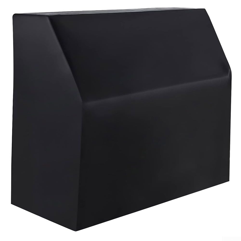 Copertura per pianoforte verticale Oxford 420D con rivestimento argento, 153 x 35 x 110 cm, custodia protettiva antipolvere completa per uso interno ed esterno, custodia nera inclusa