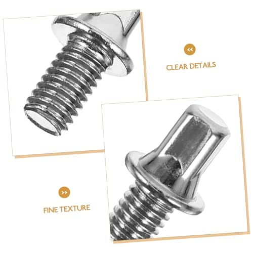 Juego de 5 tornillos para pedal de batería resistentes a la corrosión miniatura 6