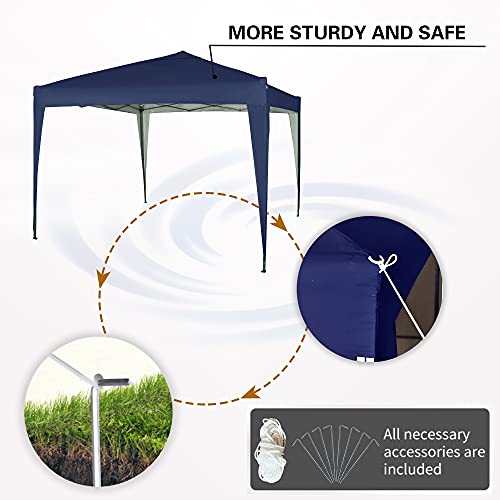 mcc direct 3x3m Pop-up Gazebo Waterproof Outdoor Garden Marquee Canopy NS (Blue) - Image 3