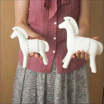 Amazon.co.jp: 馬 置物 インテリアオブジェ 陶器 雑貨 ウマ