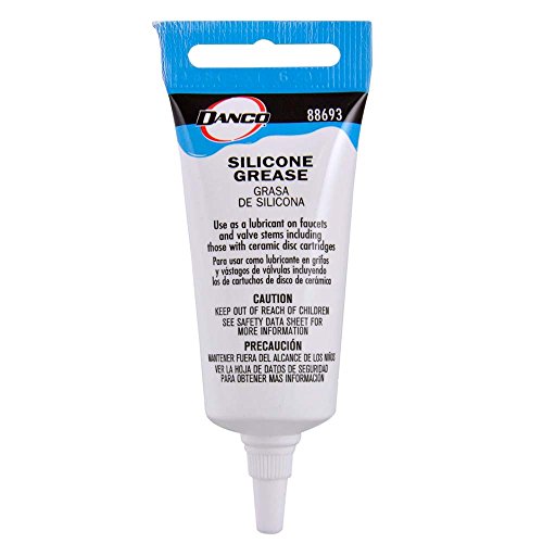 Danco 88693P Waterproof Faucet O-Rings | Silicone Lubricant | Plumbers Grease | 0.5
