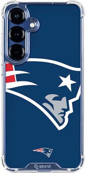 Skinit Clear Phone Case Compatible with Galaxy S25 - Officially Licensed NFL New England Patriots Large Logo Design