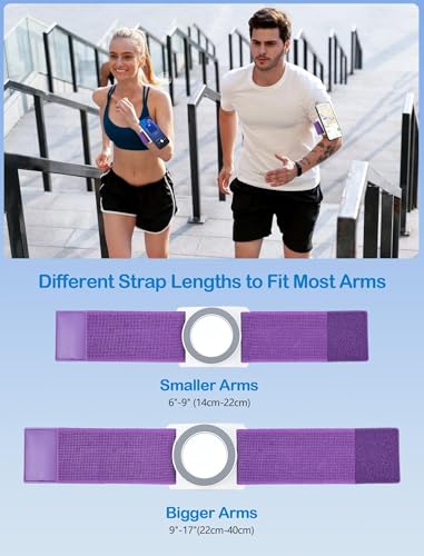 Support de téléphone magnétique pour poignet iPhone 16 Pro Max Android rotatif violet - 3