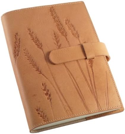 Grano Impresso Refillable Leather Journal in Natural, 7 x 9.5 Inches (JRGRI103NNAT)