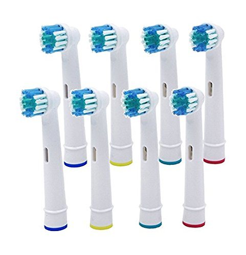 Cabezales de cepillo de dientes eléctrico de 8 piezas para cepillos de dientes, cabezales de repuesto de cepillo de dientes de cerdas suaves Cover