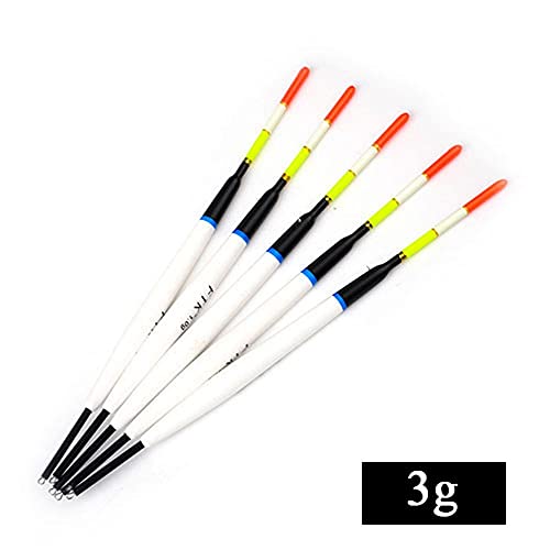Pêche bouée balsa 3g flotteur vertical carpe accessoire 5pcs - 8