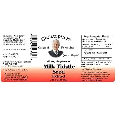 Christopher's Original Formulas Milk Thistle Seed -- 2 fl oz