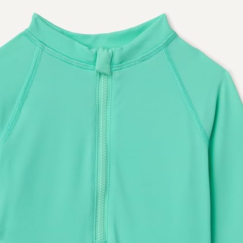 Image of Amazon Essentials Girls' Long Sleeve Rash Guard One-Piece Swimsuit