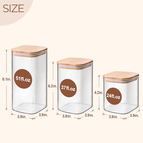 ComSaf Glass Pantry Containers