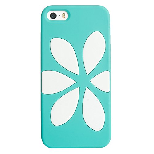 Agent18 iPhone SE FlowerVest - Turquoise/White - Retail Packaging