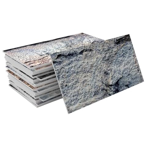 ViibXfans 24 Pcs Small Stick Tiles，3x6 Peel and Stick Tiles,Multi-Colored Self Adhesive Fake Marble Tiles Stick on Back Splash for Kitchen Wall,Bathroom,Fireplace,Shower(TSF09) Cover