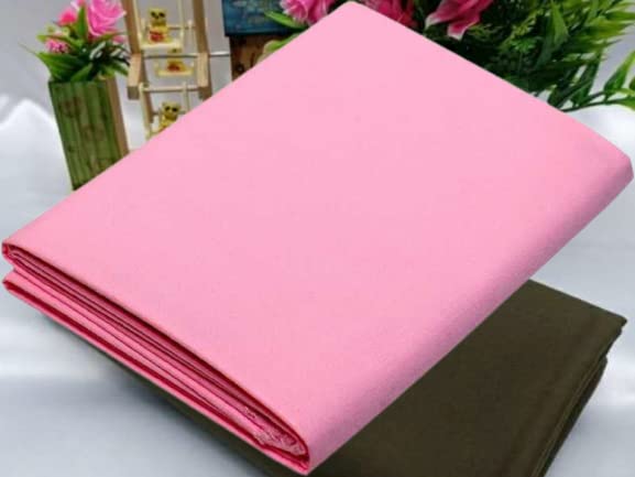 Pri & Su CottLinns Combo of Lycra Blend Solid Shirt & Trouser Fabric 900256 (Pink - Brown)-picture-11