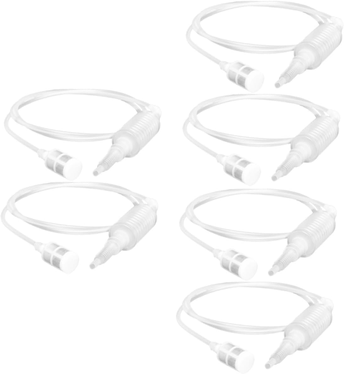 Manual Siphon Pump, 6 Pcs Sucker Oil Pump Pumping Unit Fuel Pipe Pump Suction Pipe Pump Hand Pump