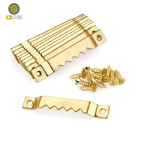 CZ Store Haczyki do Zdjęć - Opakowanie 100 - ✮DOŻYWOTNIA GWARANCJA ✮ - Wieszak do Umieszczenia Zdjęcia na Ścianę z Wkrętami - Idealny aby Powiesić na Ścianie Zdjęcie, Zegar, Obrazy oraz Ozdoby