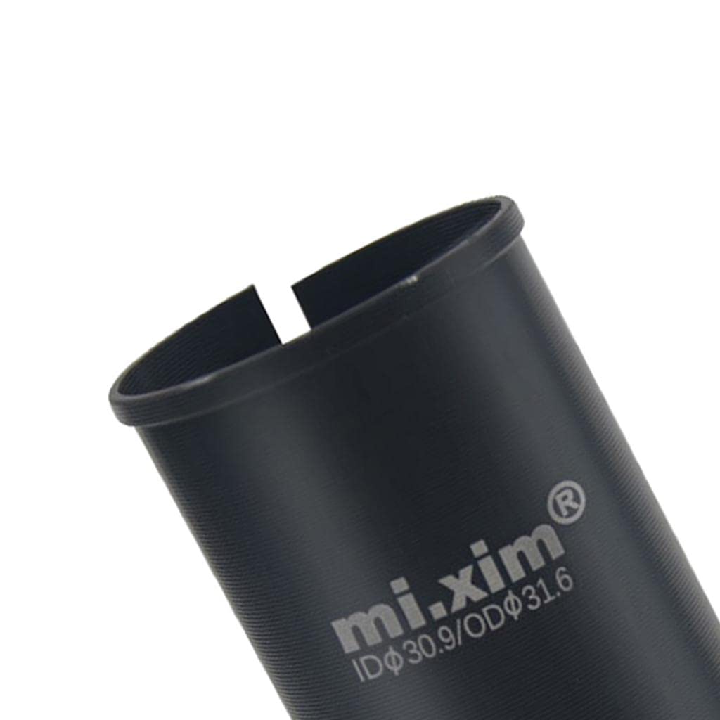 Calandis Bike Seat Tube Adapter Alloy 31.6mm 30.9mm Bicycle Saddle Tube Shim Black-image-15