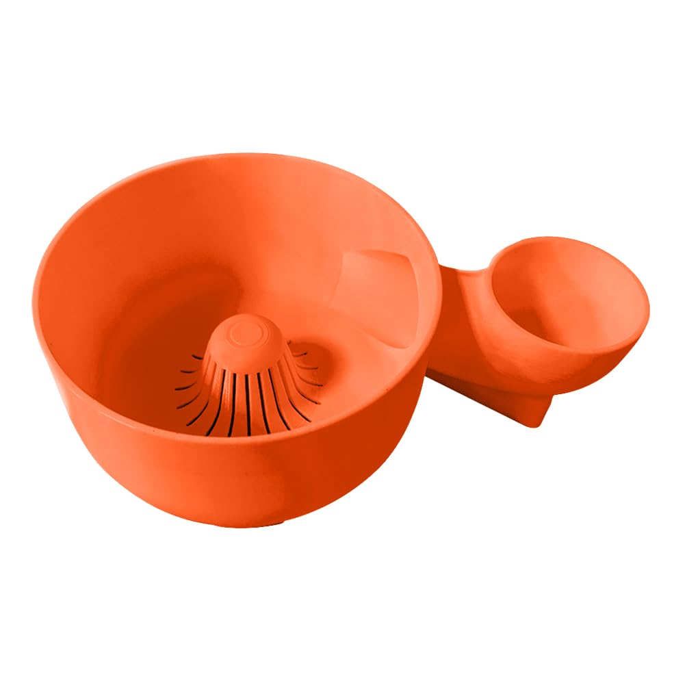 Tazón portátil de frutas de lavado canasta automática de vegetales y lavadora de frutas (naranja S)