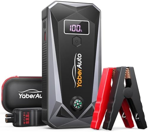 YaberAuto Jump Starter 5000A Peak 21800mAh Batería Jumper Starter...