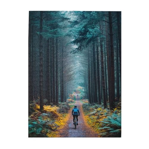 Zenorix 500-Piece Forest Trail Cycling Puzzle for Adults