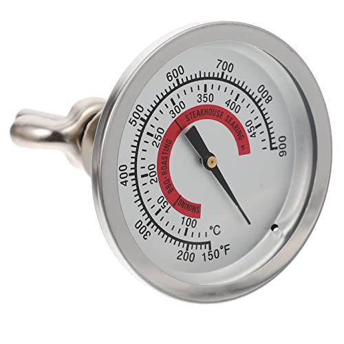 BEBEMOKO BBQ Temperature Gauge Bimetallic Thermometer for Oven Easy to Read Dial Compact Design for Home Kitchen for Baking and Grilling Cooking