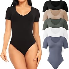 5 Pack Black, White, Nude, Olive Green, Dark Blue