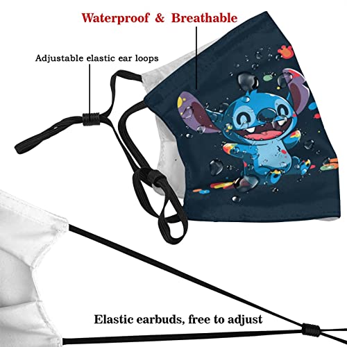 Essdsdc 5Pcs Face Mask Reusabl For Womens Mens,With Adjustable Lanyard Face Masks,Mask With Comfortable Breathable Filter Pocket #TOP3