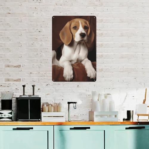 Affiche Beagle en métal : la solution pour décorer un mur vide de salon - 7