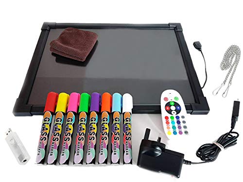 Sensory Acrylic LED Message Writing Board Illuminated Light Dry Erase Board Kids Drawing Painting Board Doodle Graphics Tablets Boys Girls Birthday Christmas Gift - Thumbnail 7