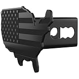 eVerHITCH USA Map Flag Metal Trailer Hitch Cover Heavy Duty for Trucks Cars SUV (Fits 2" Receivers,