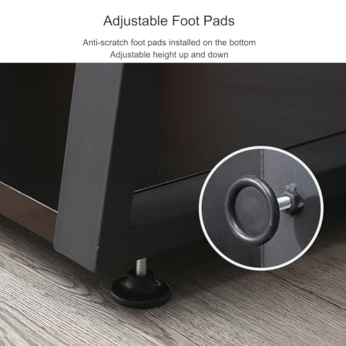 Armadietto per dischi in vinile a più livelli per apparecchiature elettroniche e audio, elegante per salotti e studi, ideale per gli amanti della musica e i collezionisti