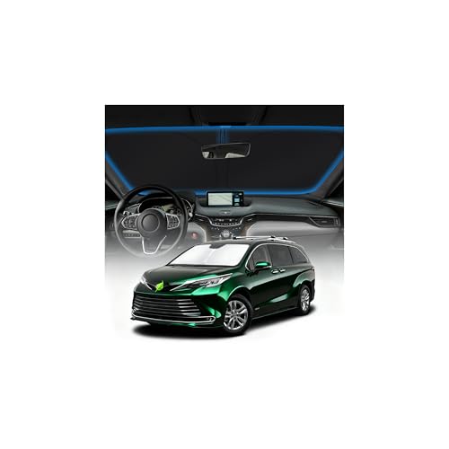 KUST Windshield Sun Shade for Toyota Sienna Mini Van Accessories 2021-2025 2026 Window Sunshade Sun Visor Protector Foldable Blocks UV Rays Keep Your Car Cooler