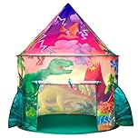 JOYIN Kids Play Tents Indoor Outdoor, Dinosaur Play Tent, Dinosaur Pop Up Tent for Kids, Toddlers Playhouse Toys, Birthday Gifts for 3 4 5 6 7 8 Year Old Boys & Girls