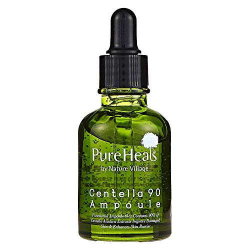 Pureheal s Centella 90 Ampoule (30ml), | Korean Skincare Effective Treatment for Healing Scars, Treat Post-Acne, Calm Skin with Centella Asiatica Ceramide-3 |