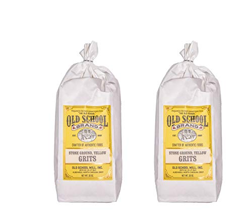Old School Brand Stone Ground Yellow Grits - 2 Pound Bags