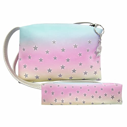 Kit Infantil Bolsa e Estojo Degradê Estrelas, Magicc