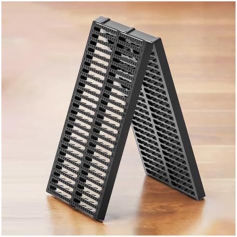 Heavy Duty 304 Stainless Steel Trench Drain Kit - Narrow Channel Drainage System with Grates for Driveways, Pool Decks, Gardens & Garages (3.5x3cm/1.4x1.2in)
