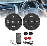 EIMSOAH Bluetooth Steering Wheel Control , Steering Wheel Button Controller, USB Charging car Multi-Function Steering Wheel Button Switch Control, for Volume GPS Navigation Control