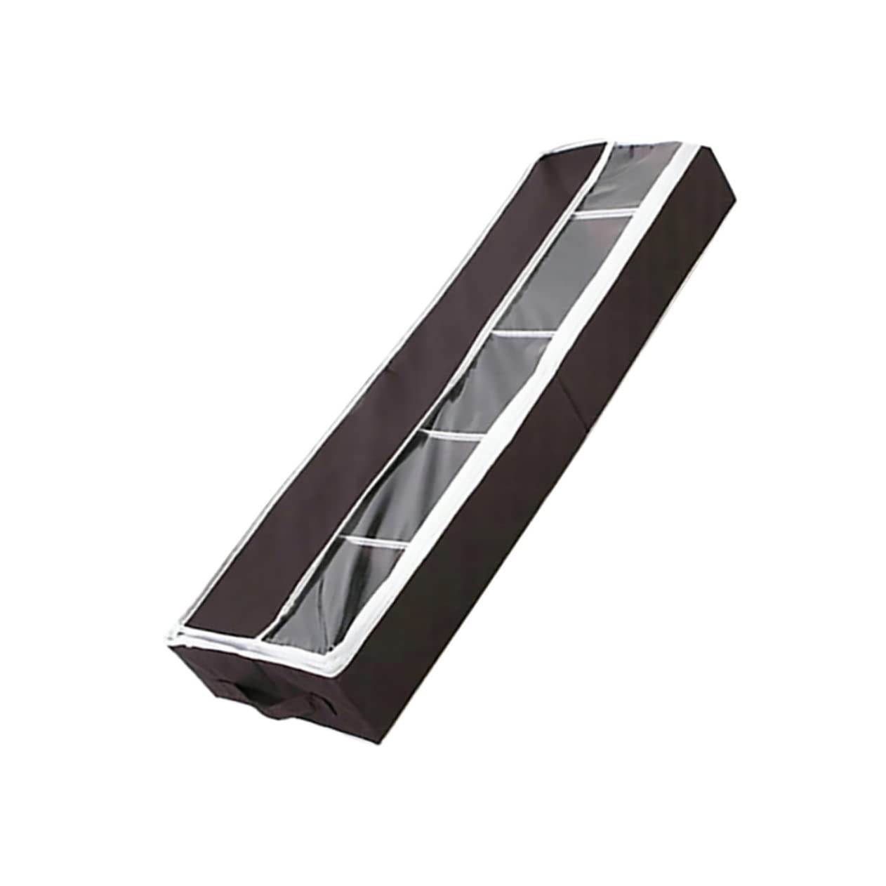 Happyyami 1Pc Portable Non Woven Shoe Storage Box with Visible Window Organizer for Home Compact Shoe Case for Efficient Shoe Organization