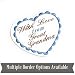Personalized Quilt Label Sew On Embroidered Quilt Label Personalized 5x6 inch Heart Label
